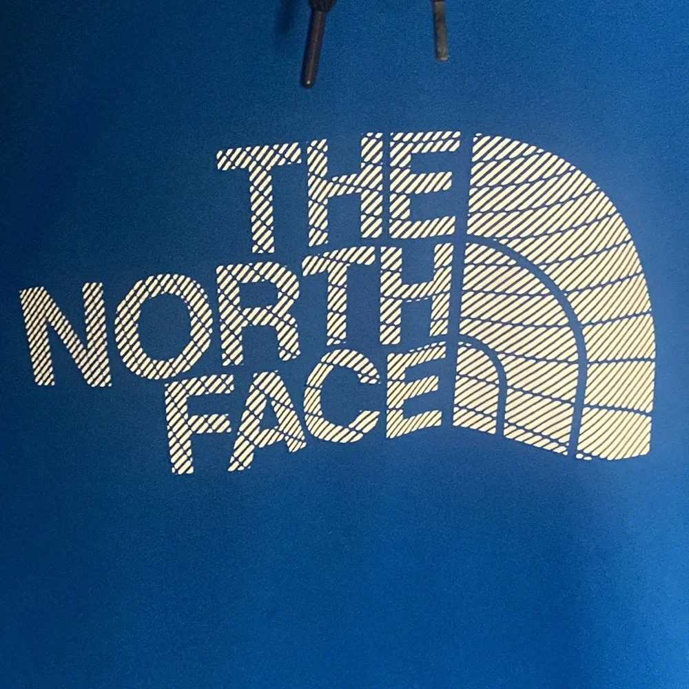 The North Face pullover hoodie sweatshirt size medium blue and white